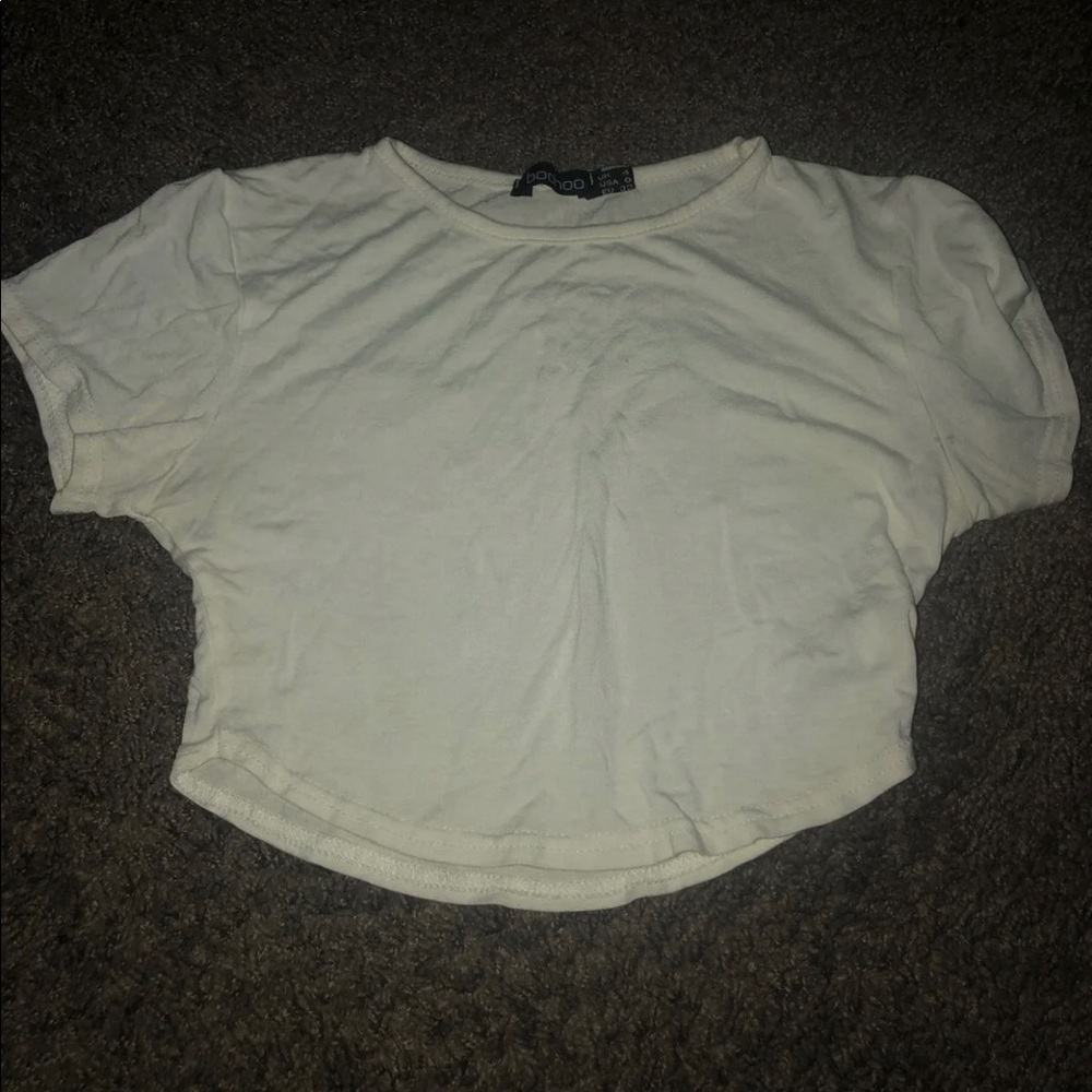 White crop top